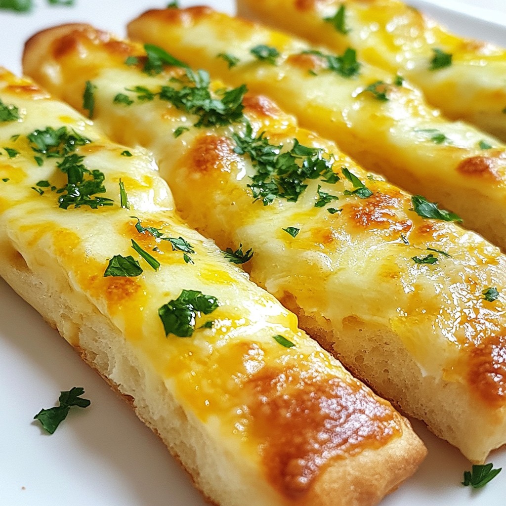 Cheesy Garlic Breadsticks Easy Homemade Treat