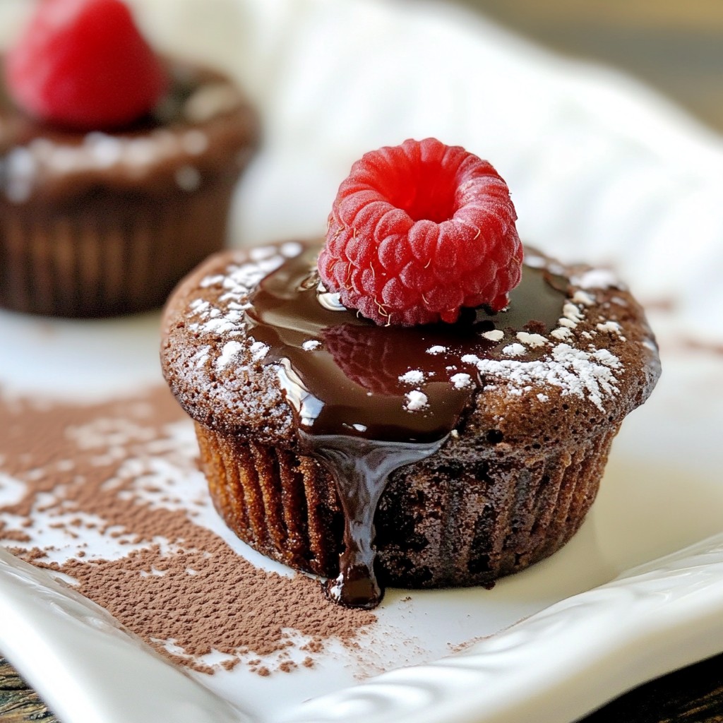 Raspberry Chocolate Lava Cupcakes Delightful Treat