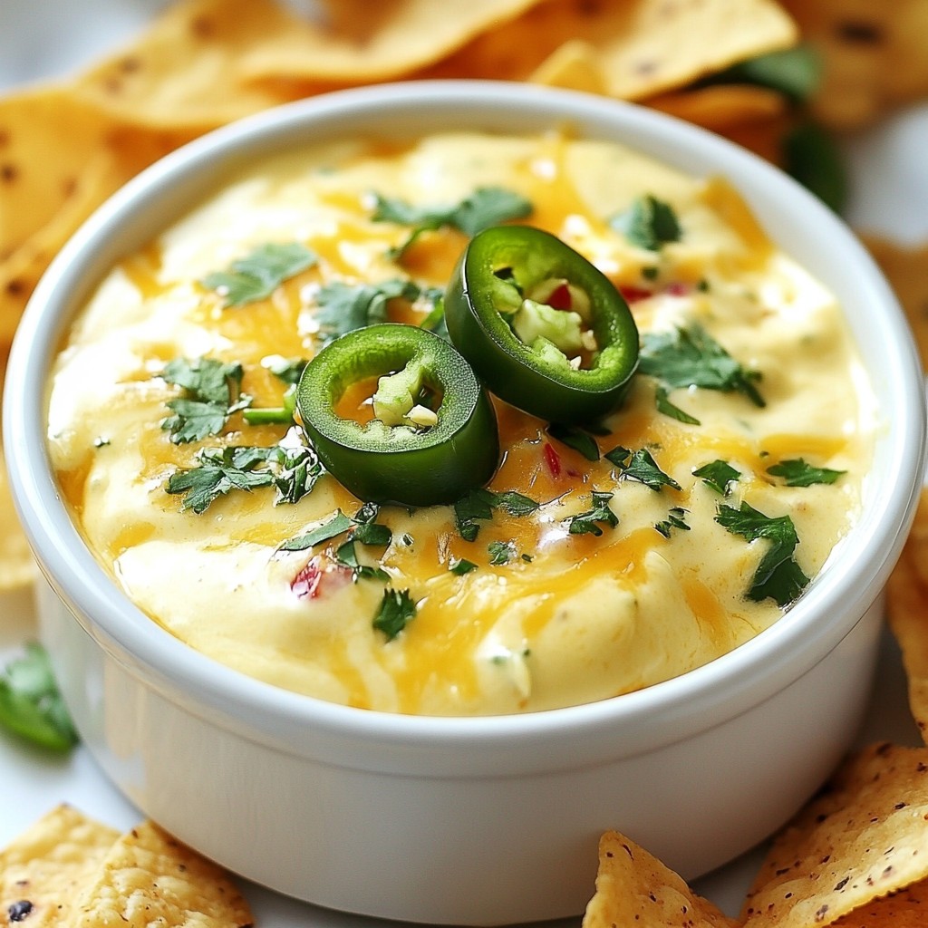 Spicy Mexican Jalapeño and Cheese Queso Delight