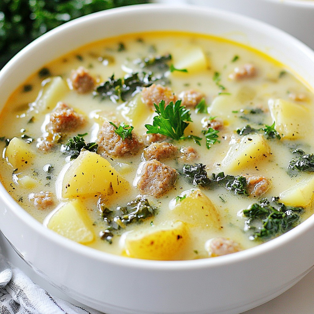 Cozy Sausage Potato Soup Hearty Comfort Food Recipe