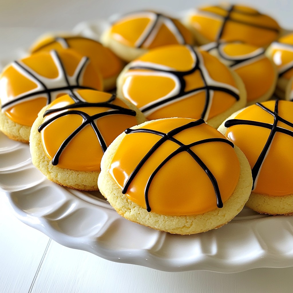 Game Day Basketball Sugar Cookies Fun and Festive Snack