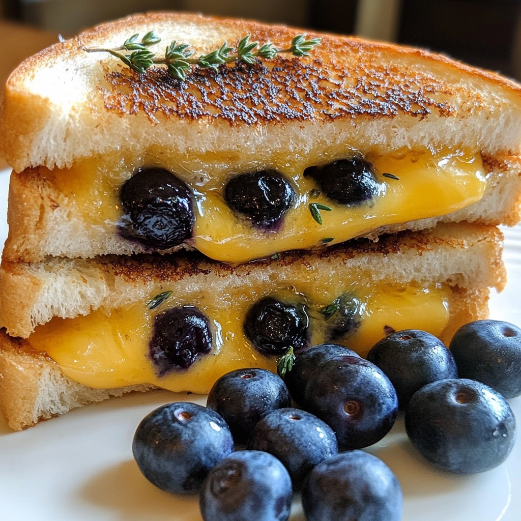 Blueberry Grilled Cheese Tasty and Unique Delight