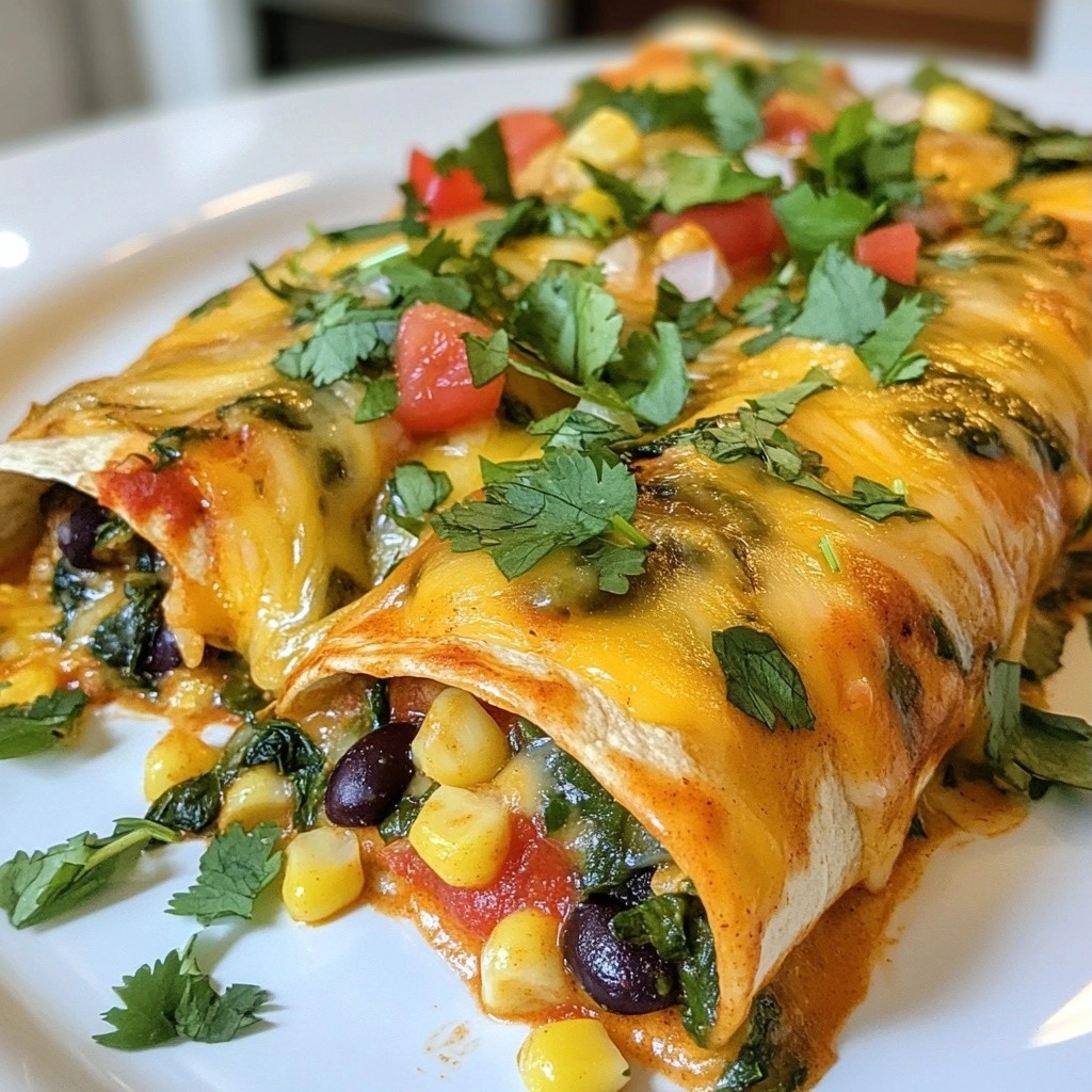 Savory Tex-Mex Chicken and Spinach Enchiladas Delight