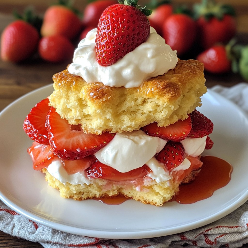 Classic Drop Biscuit Strawberry Shortcake Delight