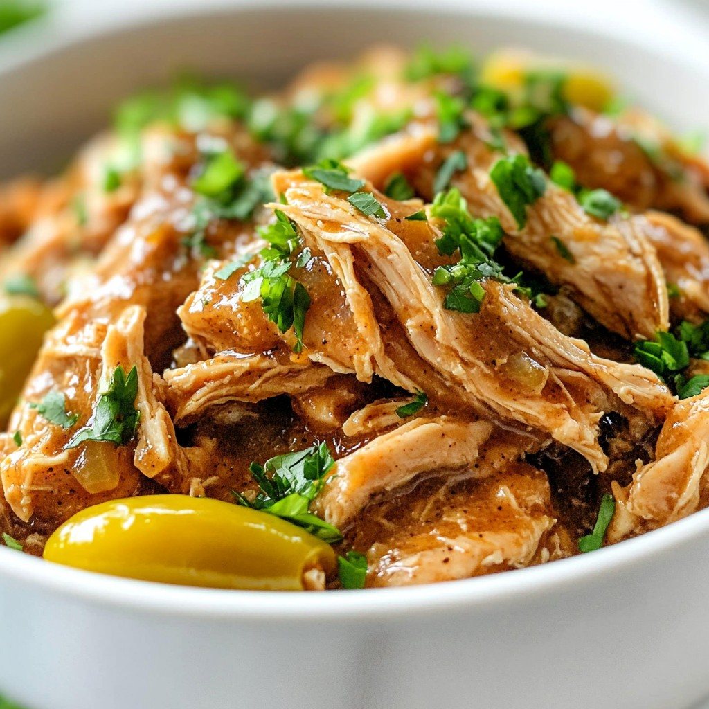 Slow Cooker Mississippi Chicken Tasty Dinner Recipe