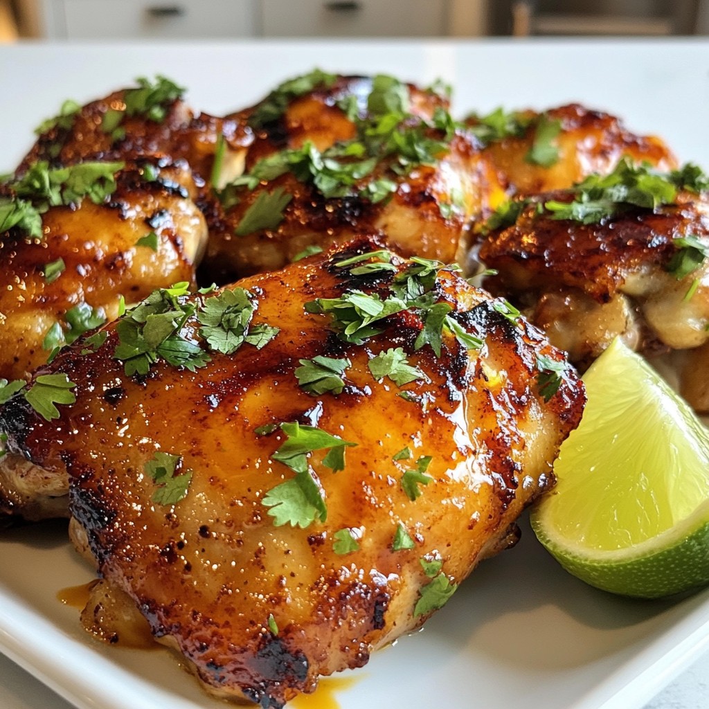 Chipotle Honey Chicken Thighs Flavorful and Simple Dish