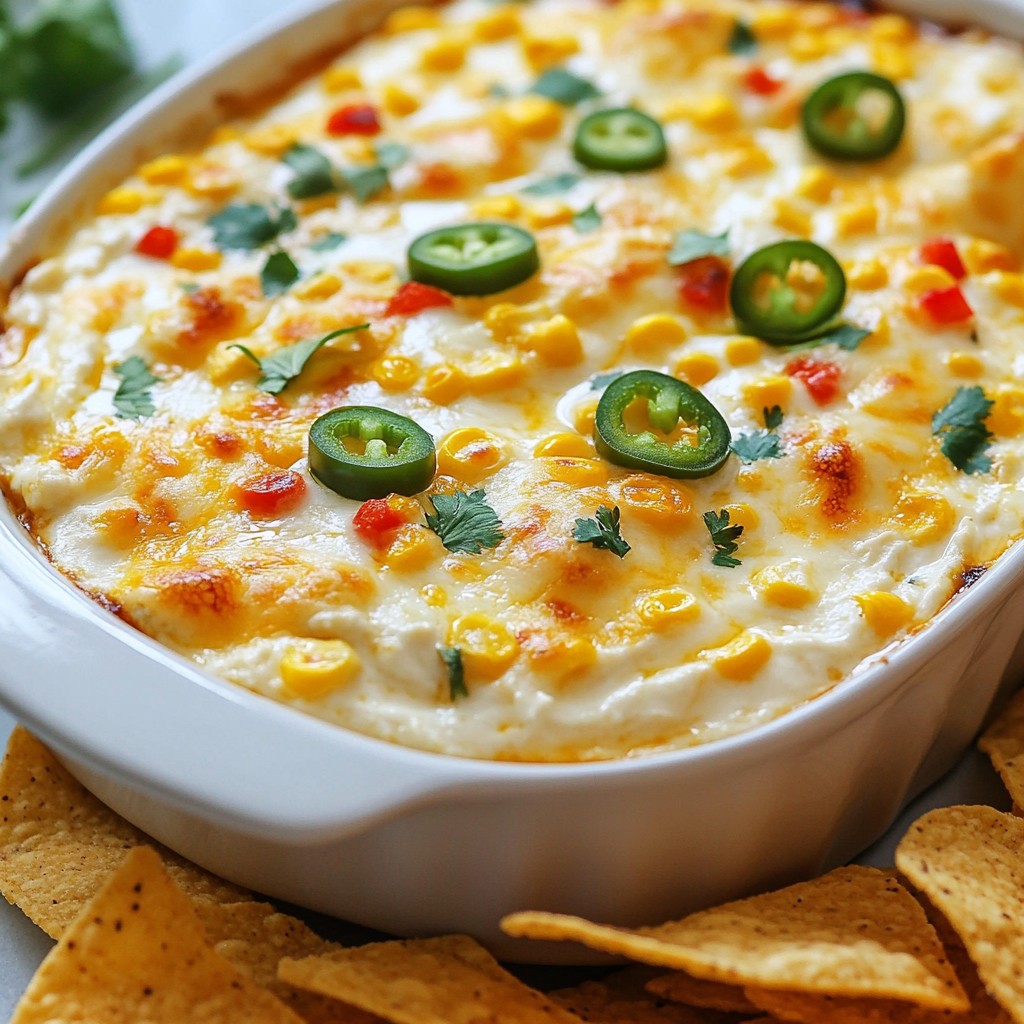 Creamy Mexican Jalapeño Corn Dip Flavorful Party Snack