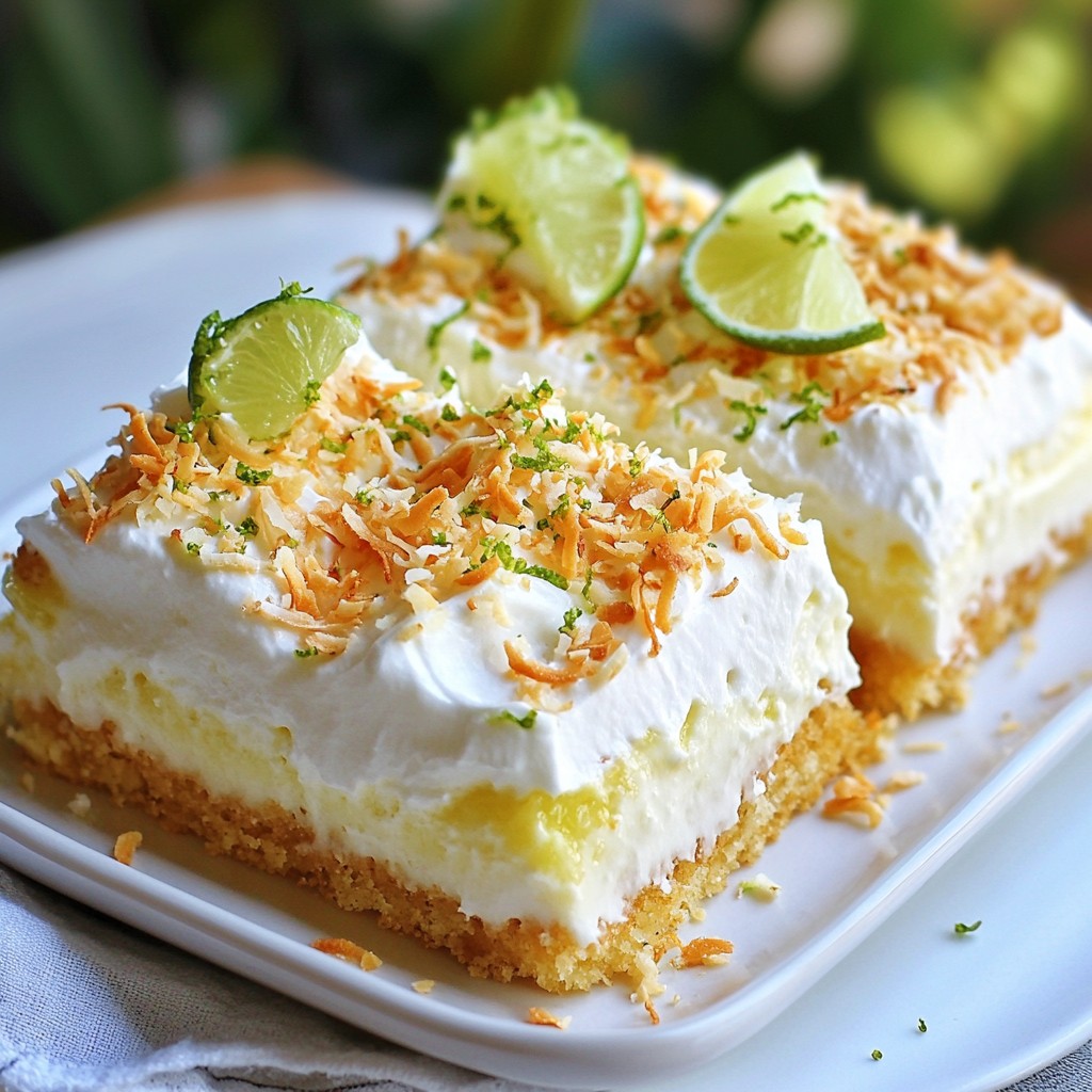 Fluffy Mexican Lime and Coconut Tres Leches Delight