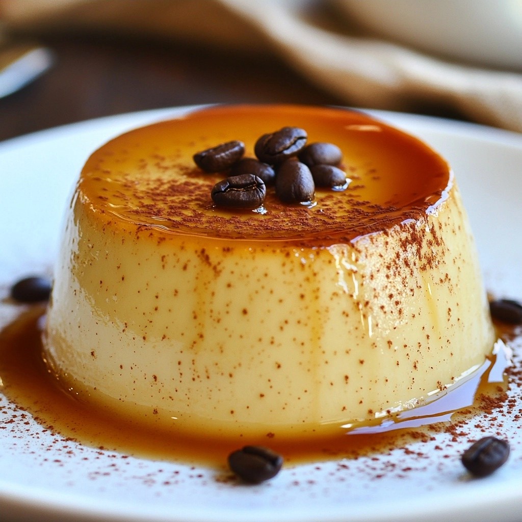 Rich Mexican Coffee Flan with Cinnamon Treat Delight
