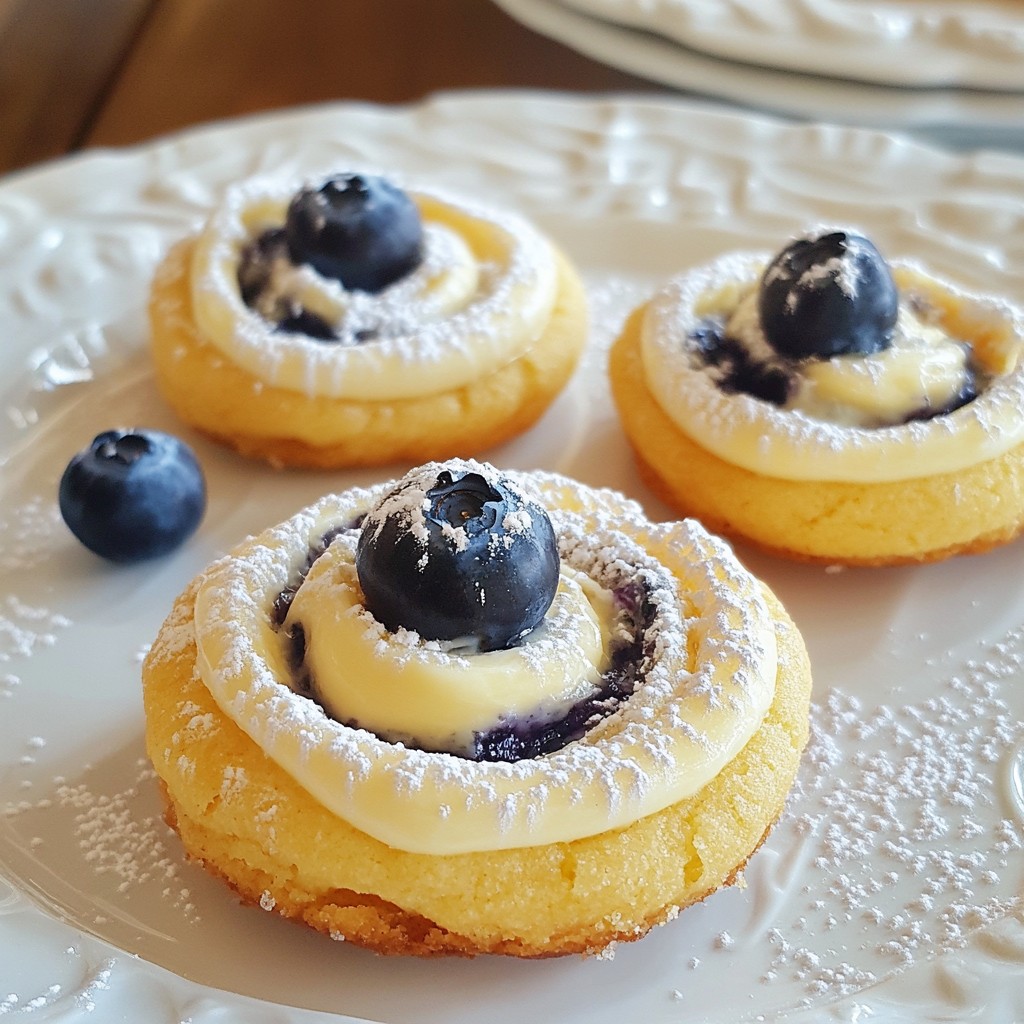 Blueberry Cheesecake Swirl Cookies Delightful Treats