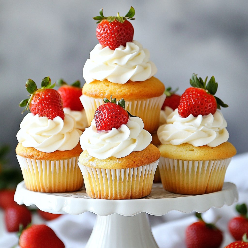 Strawberry Shortcake Cupcakes Delightful and Simple Treat