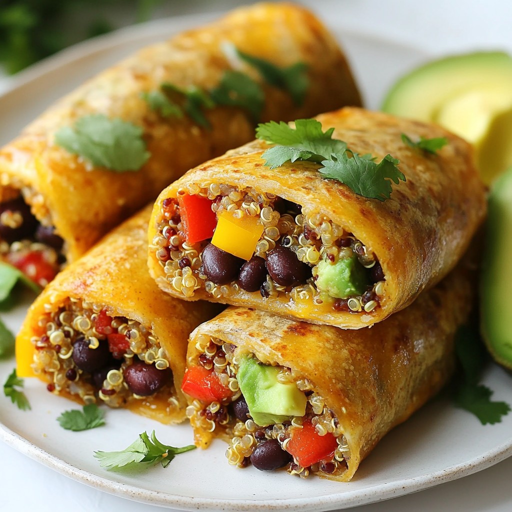 Hearty Tex-Mex Quinoa and Black Bean Burritos Recipe