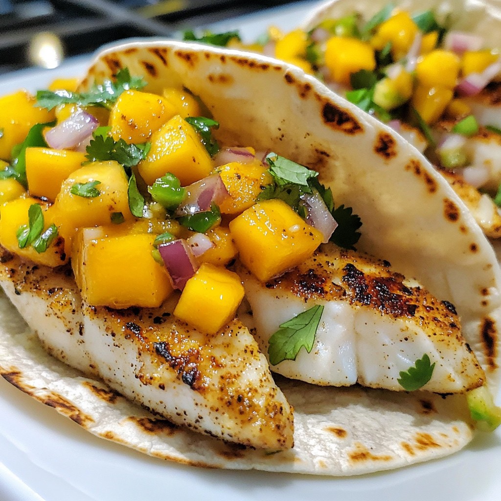 Mango Salsa Grilled Fish Tacos Fresh and Flavorful Meal