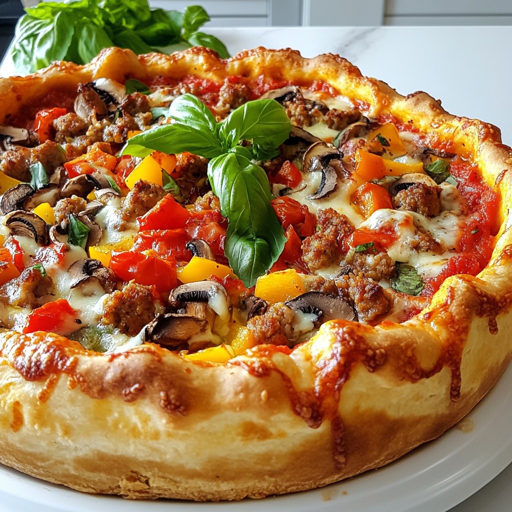 Chicago Style Deep Dish Pizza Flavorful Meal Guide