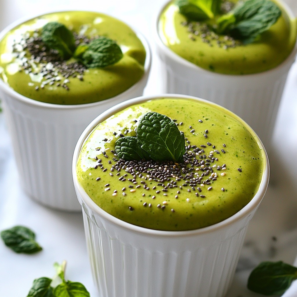 Healthy Shamrock Shake Cups for a Guilt-Free Treat