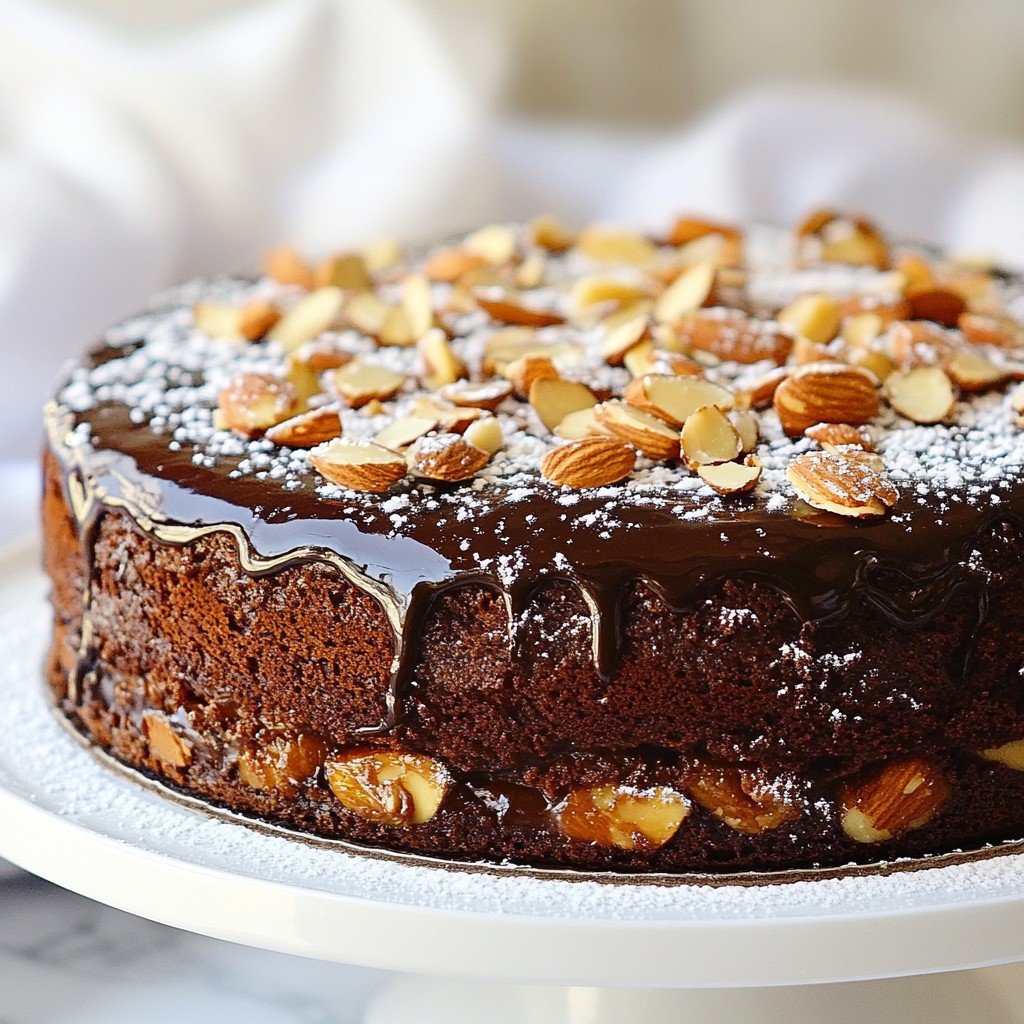 Rich Mexican Chocolate Cake with Almonds Delight