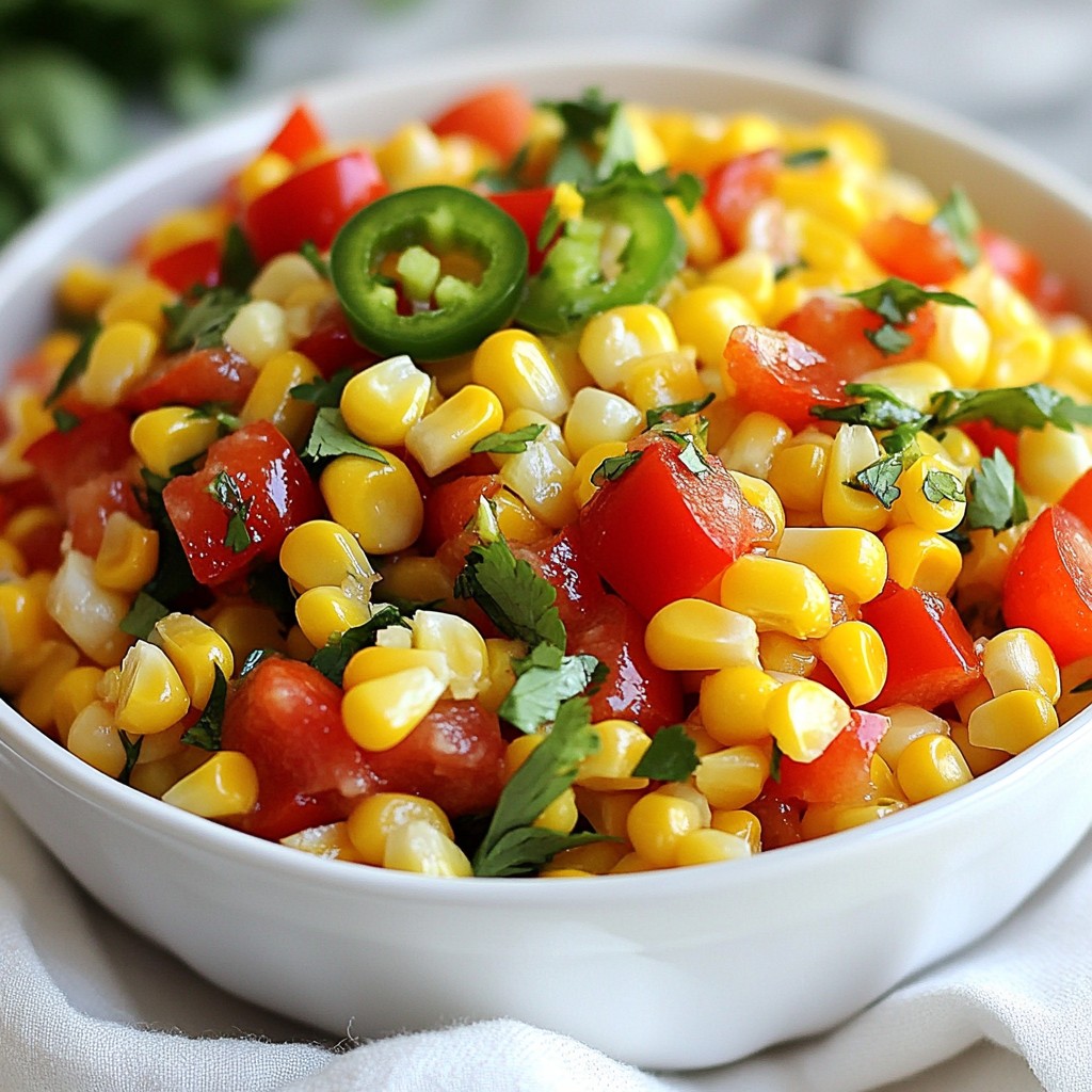 Chili Corn Salsa Fresh and Flavorful Party Dip