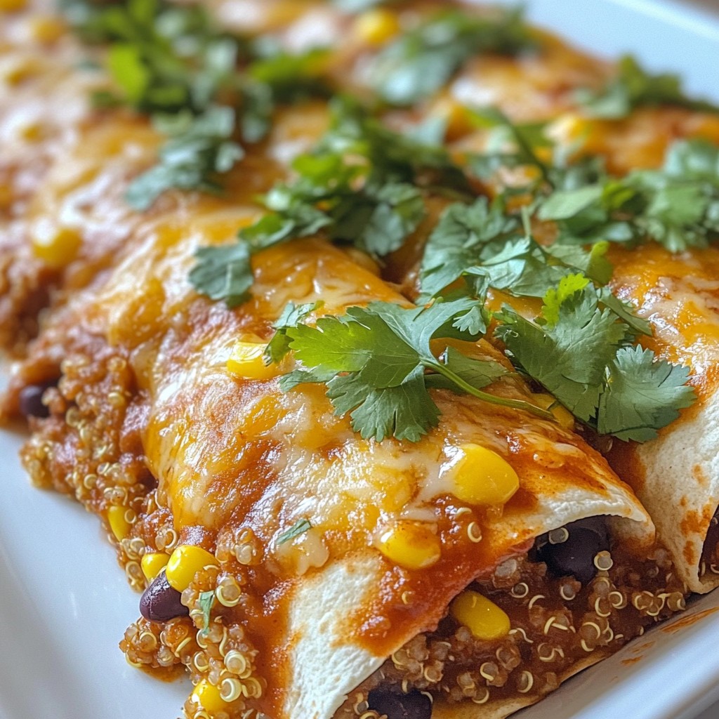 Savory Mexican Beef and Quinoa Enchiladas Recipe