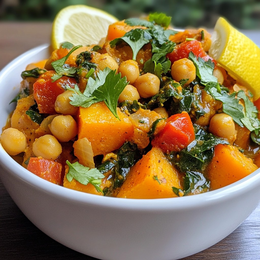Moroccan Chickpea Sweet Potato Stew Flavorful Delight