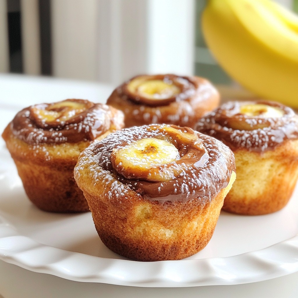 Nutella Banana Swirl Muffins Delightful and Easy Recipe