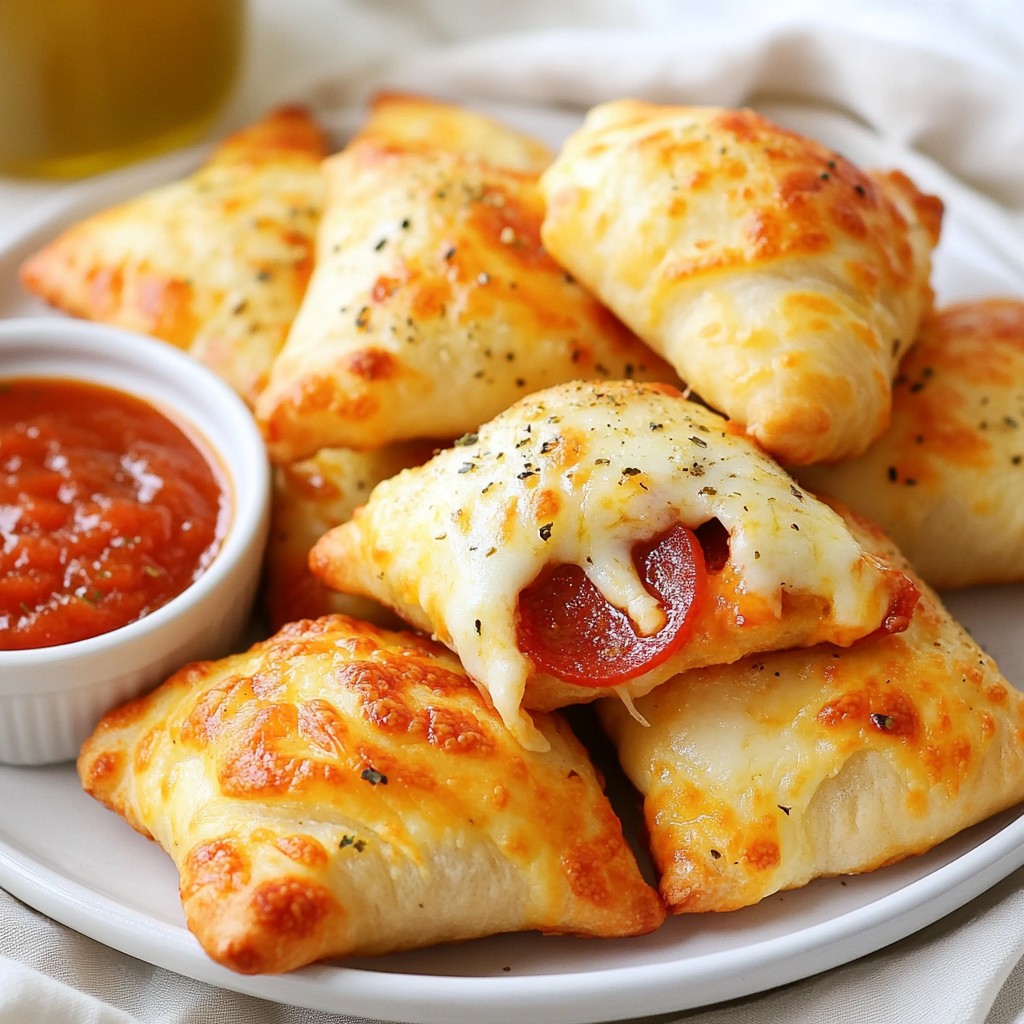 Cheesy Pizza Pockets Irresistible Homemade Snack