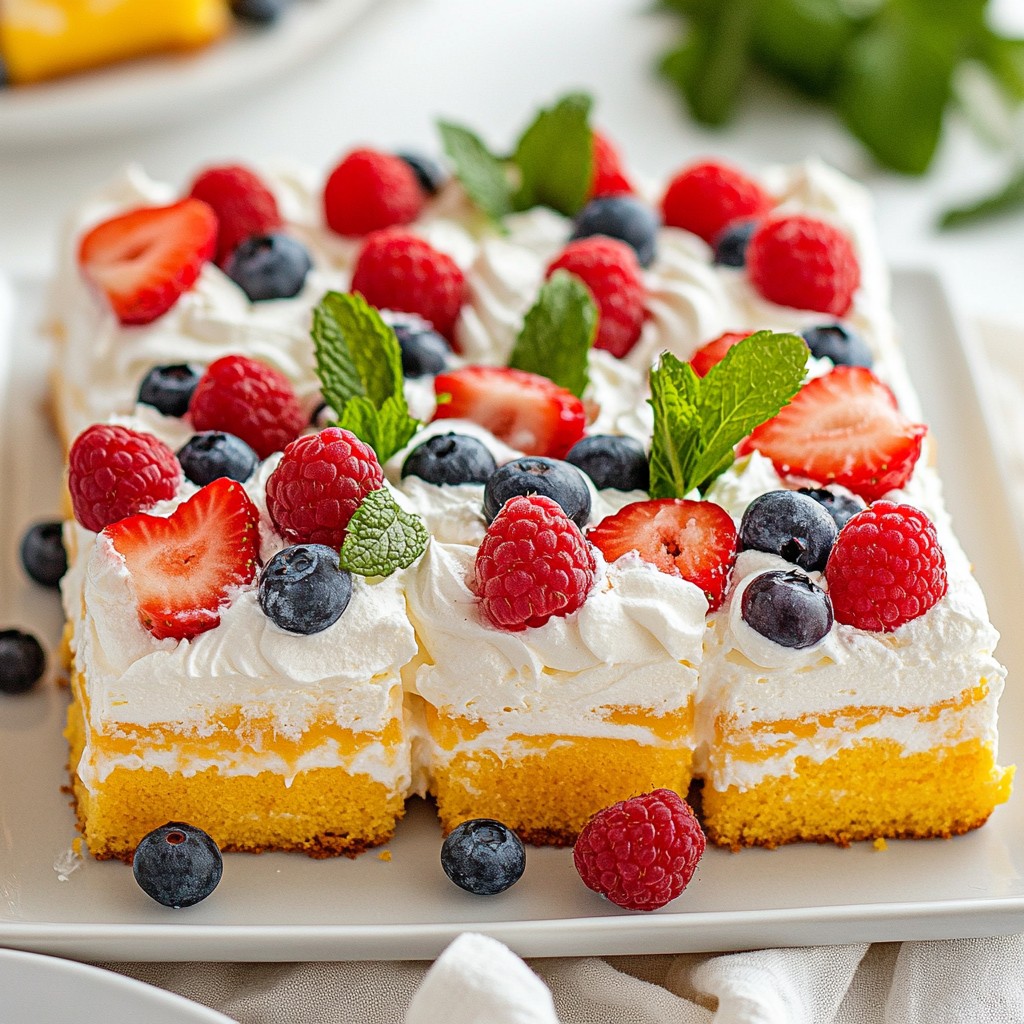 Fluffy Mexican Tres Leches Cake with Berries Recipe