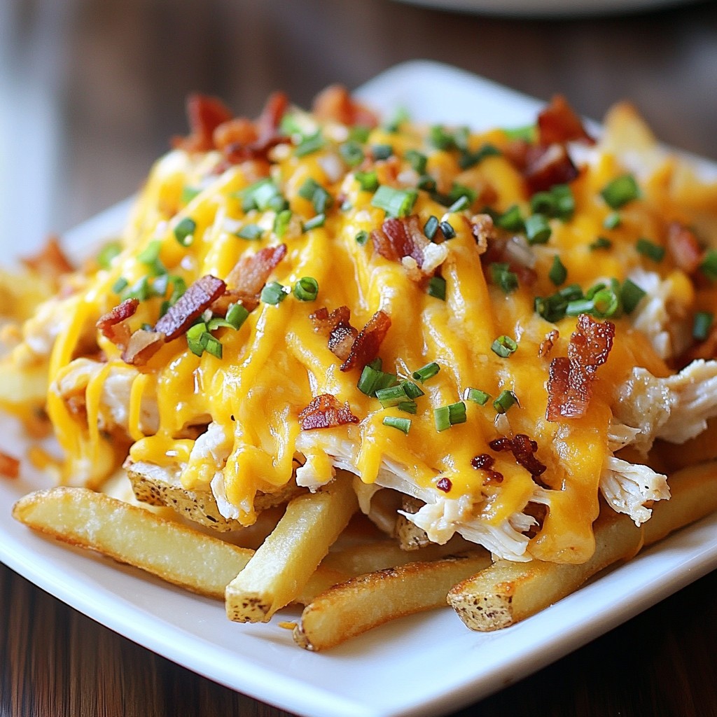Loaded Chicken Ranch Fries Irresistible and Flavorful