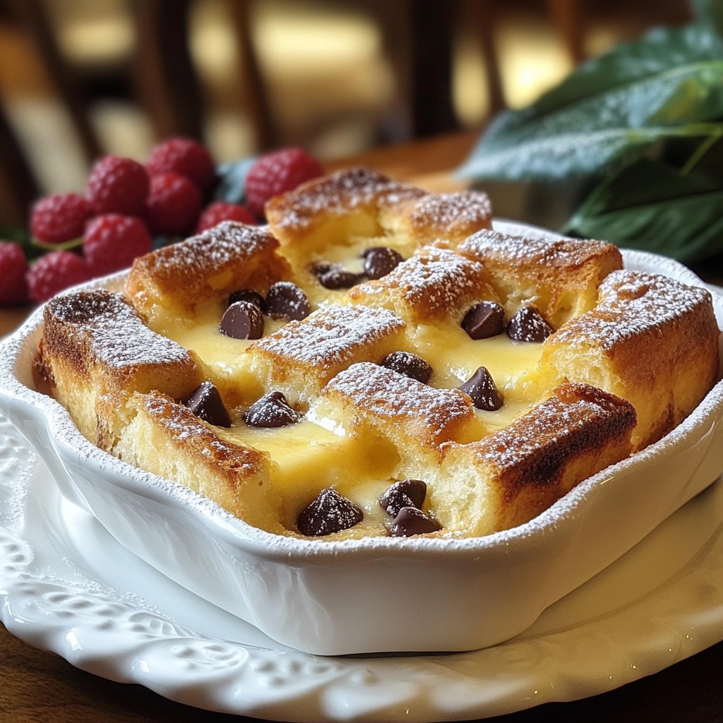 Chocolate Chip Vanilla Custard Brioche Delight