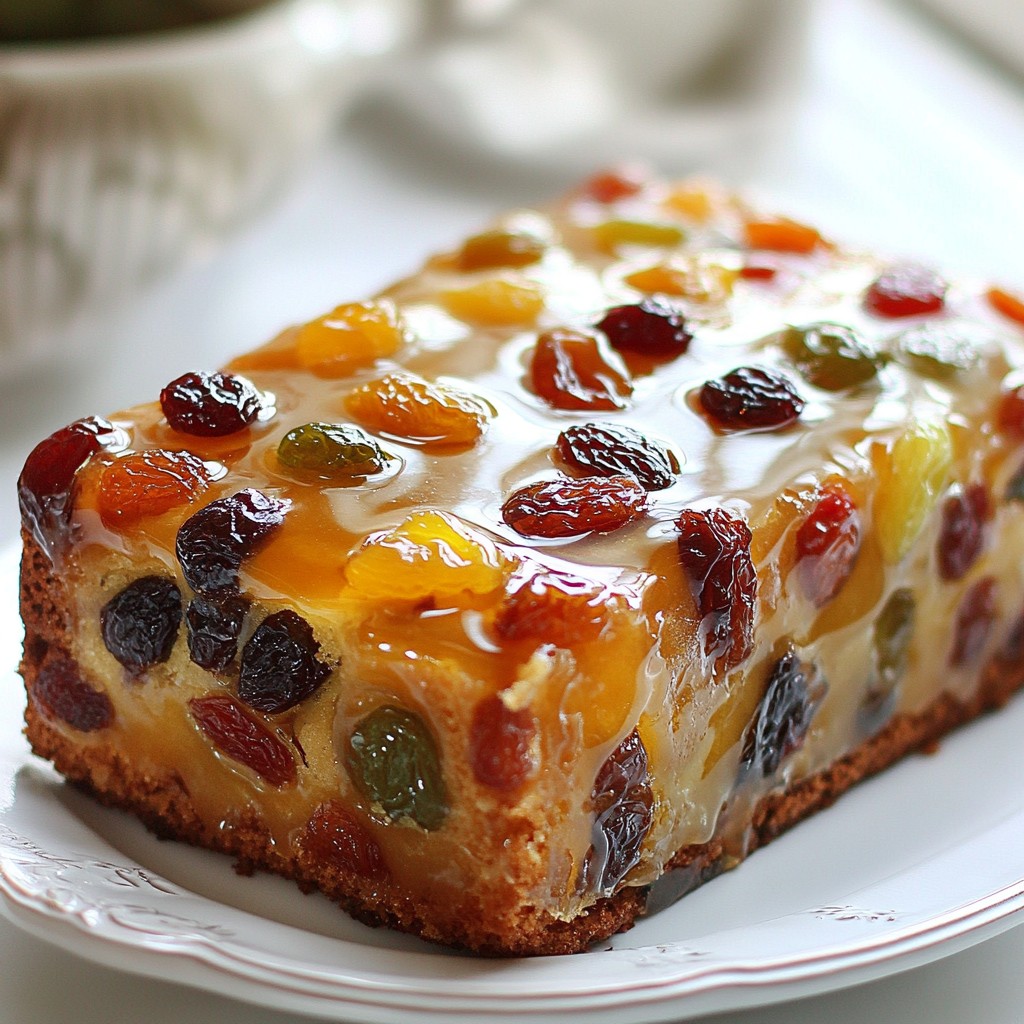 Moist Traditional Fruitcake Flavorful Holiday Delight