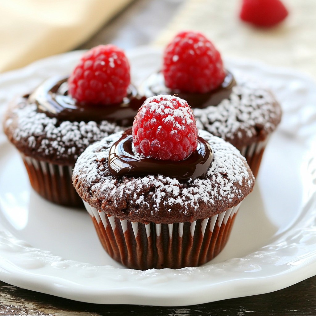 Raspberry Chocolate Lava Cupcakes Irresistible Delight