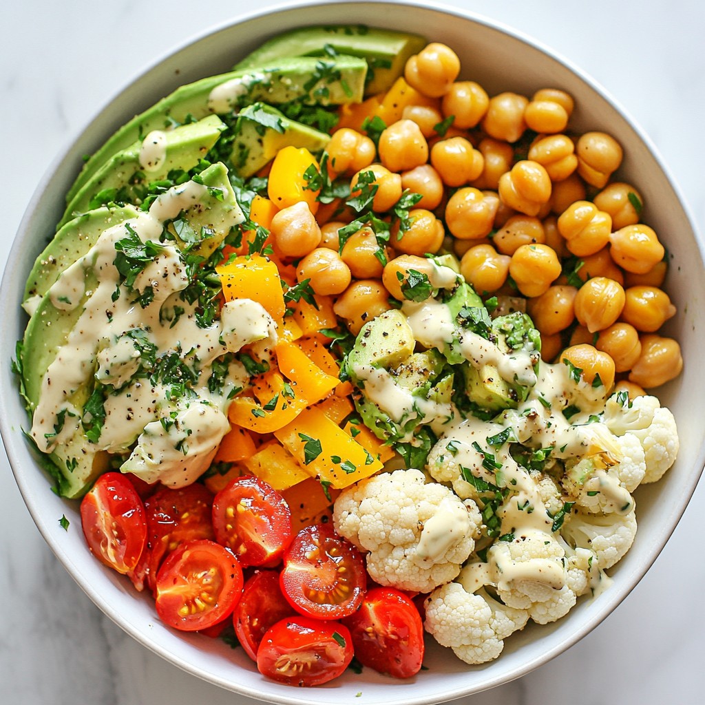Chickpea Cauliflower Power Salad Healthy and Filling