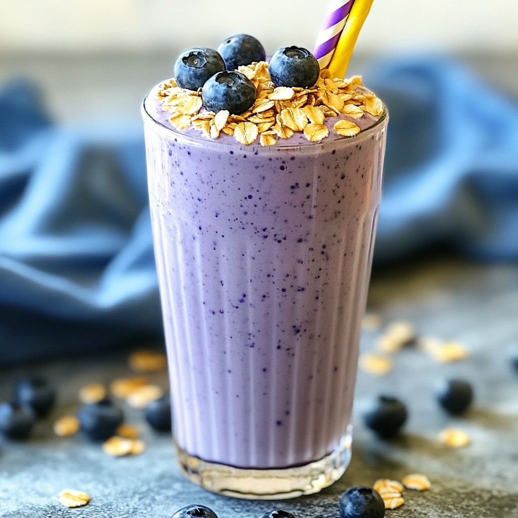 Blueberry Muffin Protein Shake Refreshing and Healthy