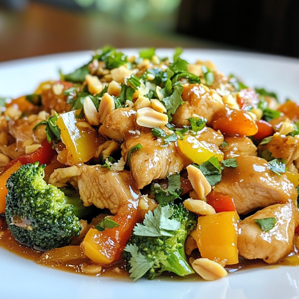 Peanut Sauce Chicken Stir-Fry Flavorful and Easy Meal
