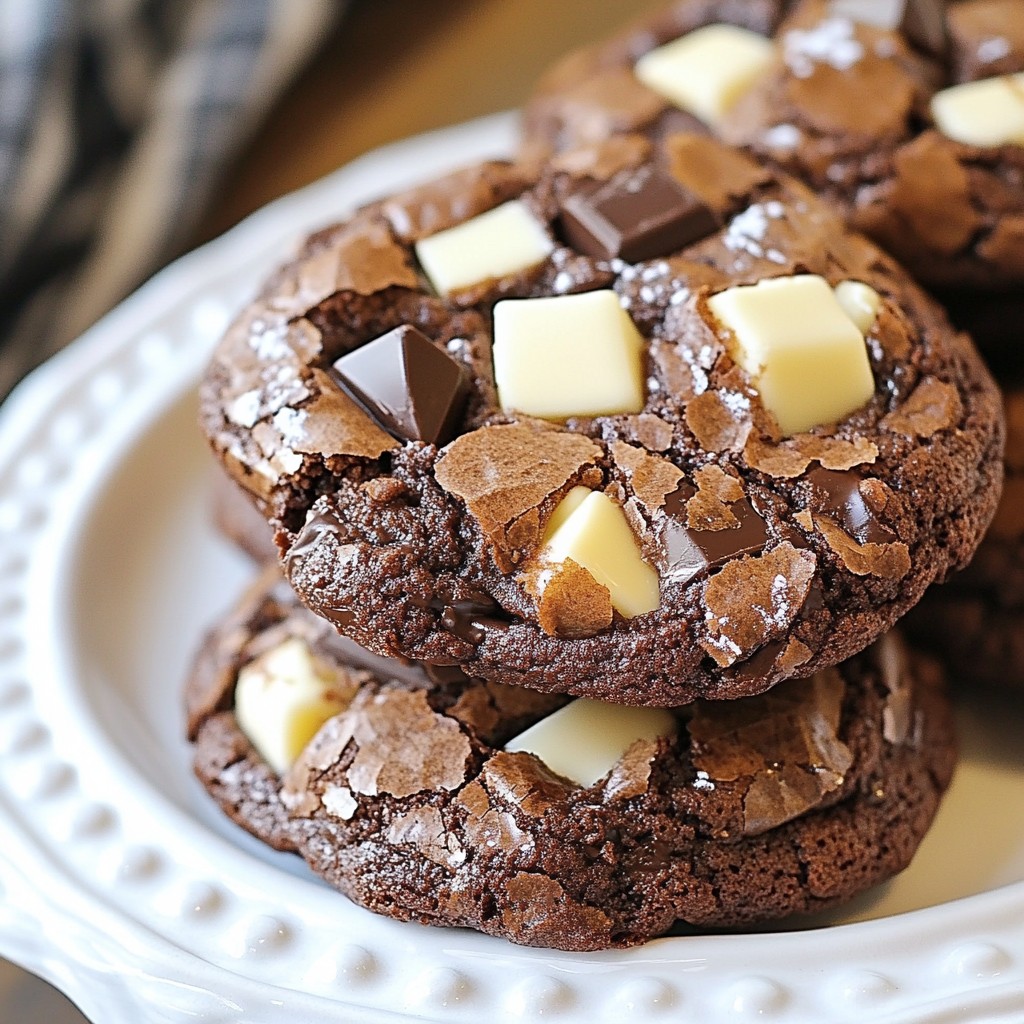 Triple Chocolate Brownie Cookies Soft and Fudgy Treat