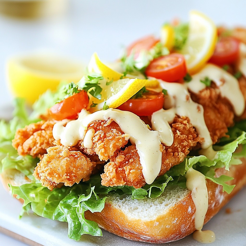 Crispy Chicken Caesar Sandwich Perfect for Lunch
