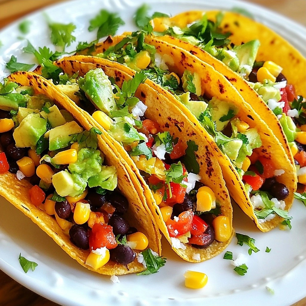 Crunchy Tex-Mex Veggie Tacos with Chipotle Sauce