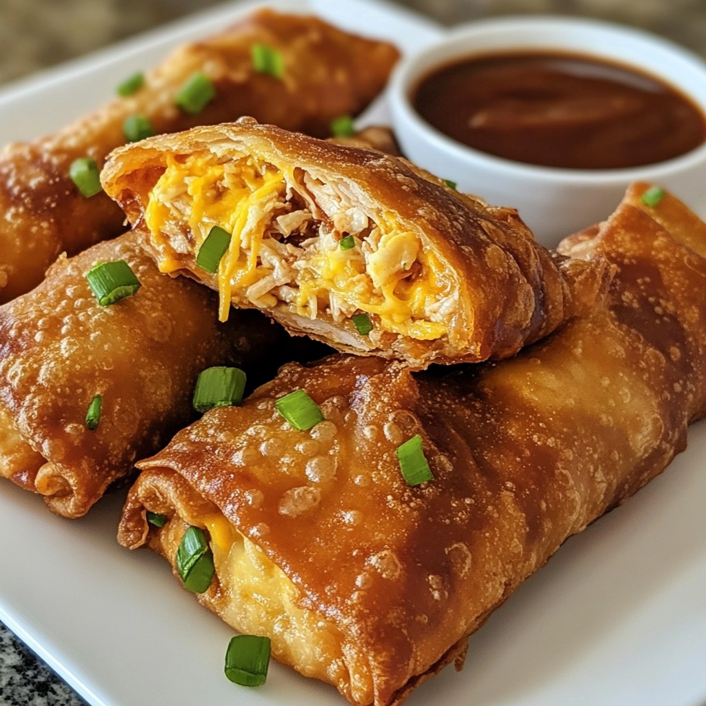 Southern BBQ Egg Rolls Crispy and Flavorful Delight