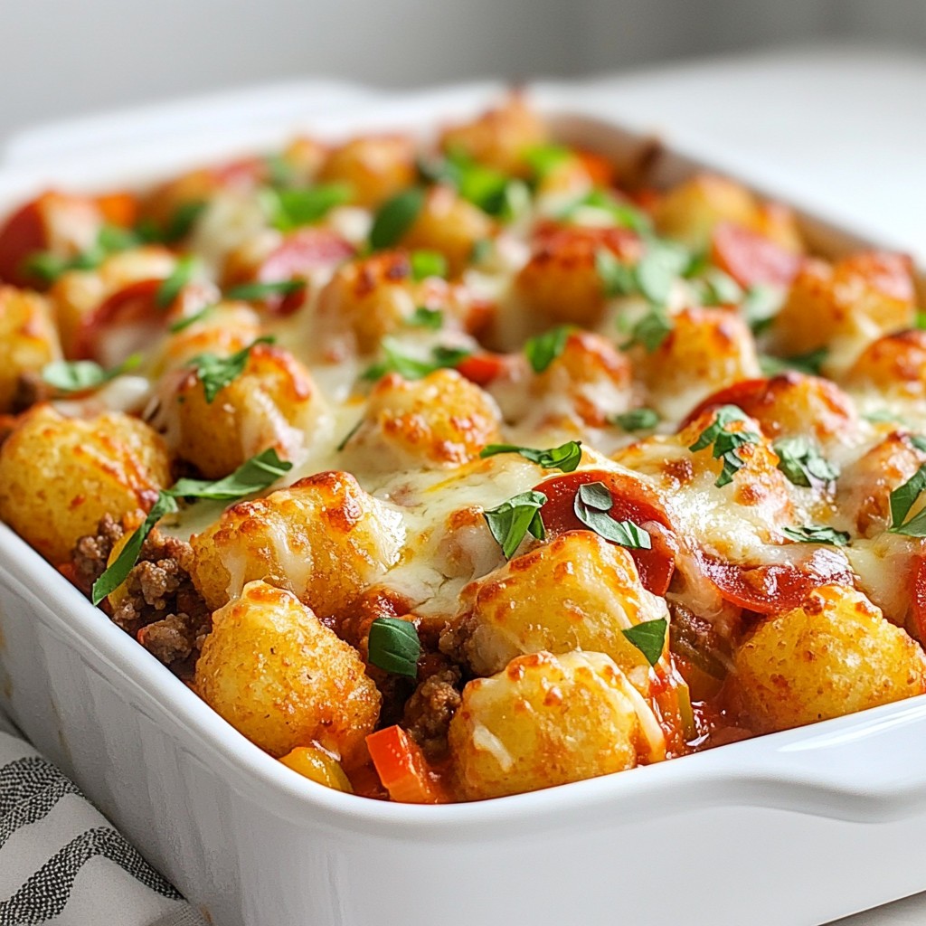 Satisfying Pizza Tot Casserole Easy Family Meal