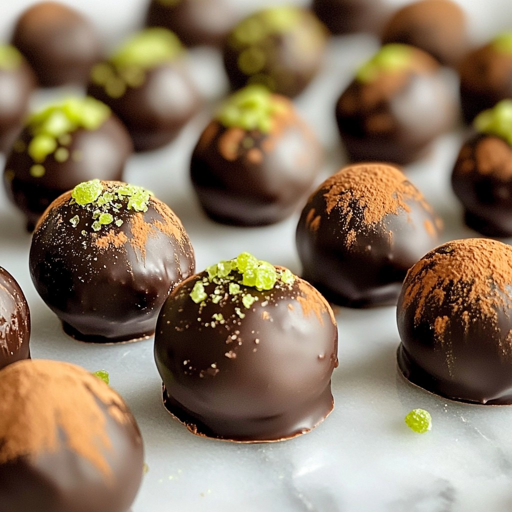 Chocolate Mint Truffles Delightful Homemade Treat