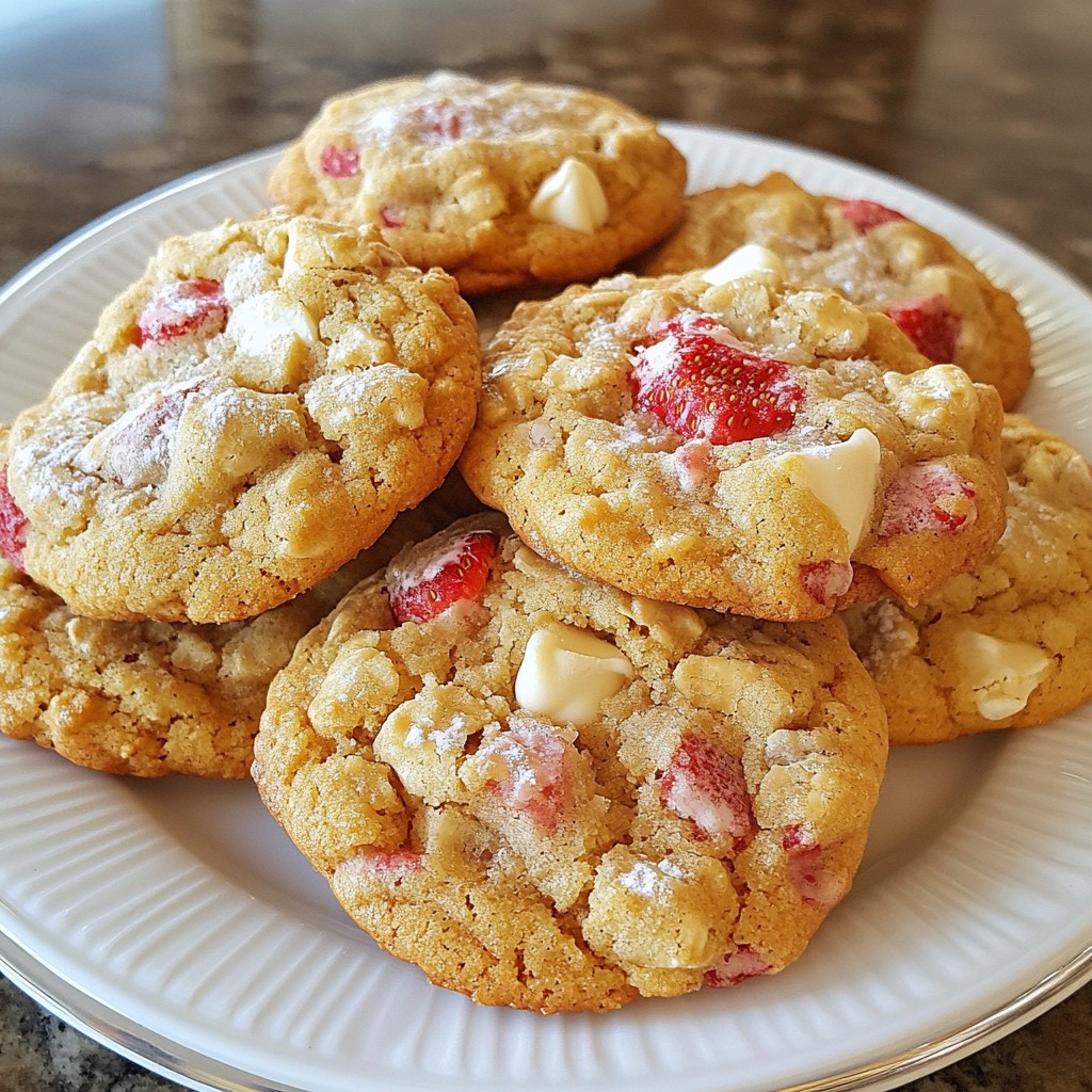 Strawberry Oatmeal Cookies Fresh and Tasty Treat