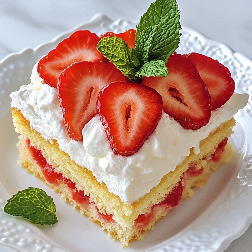 Strawberry Shortcake Tres Leches Delightful Recipe
