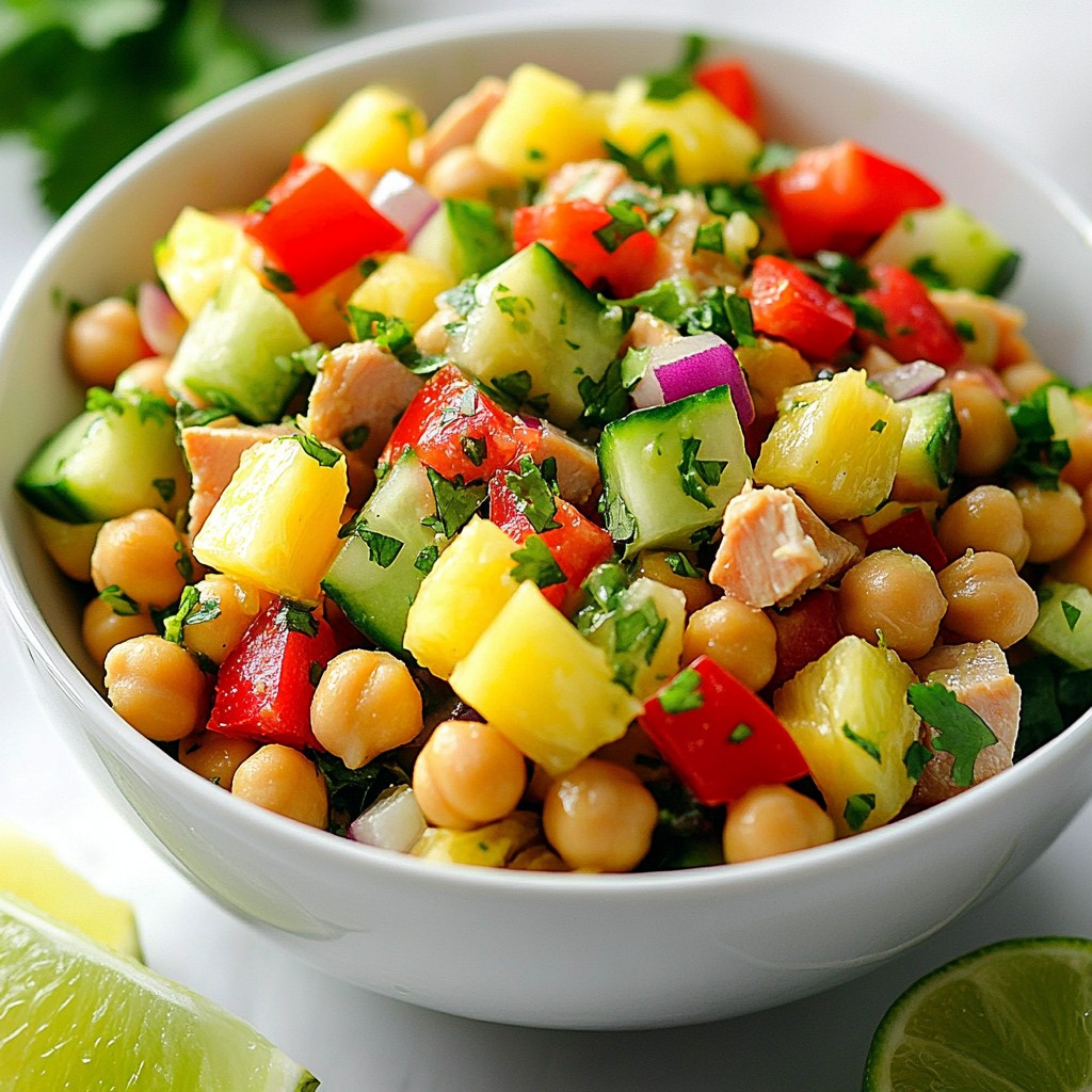 Tuna Chickpea Salad Packed with Flavor and Nutrition