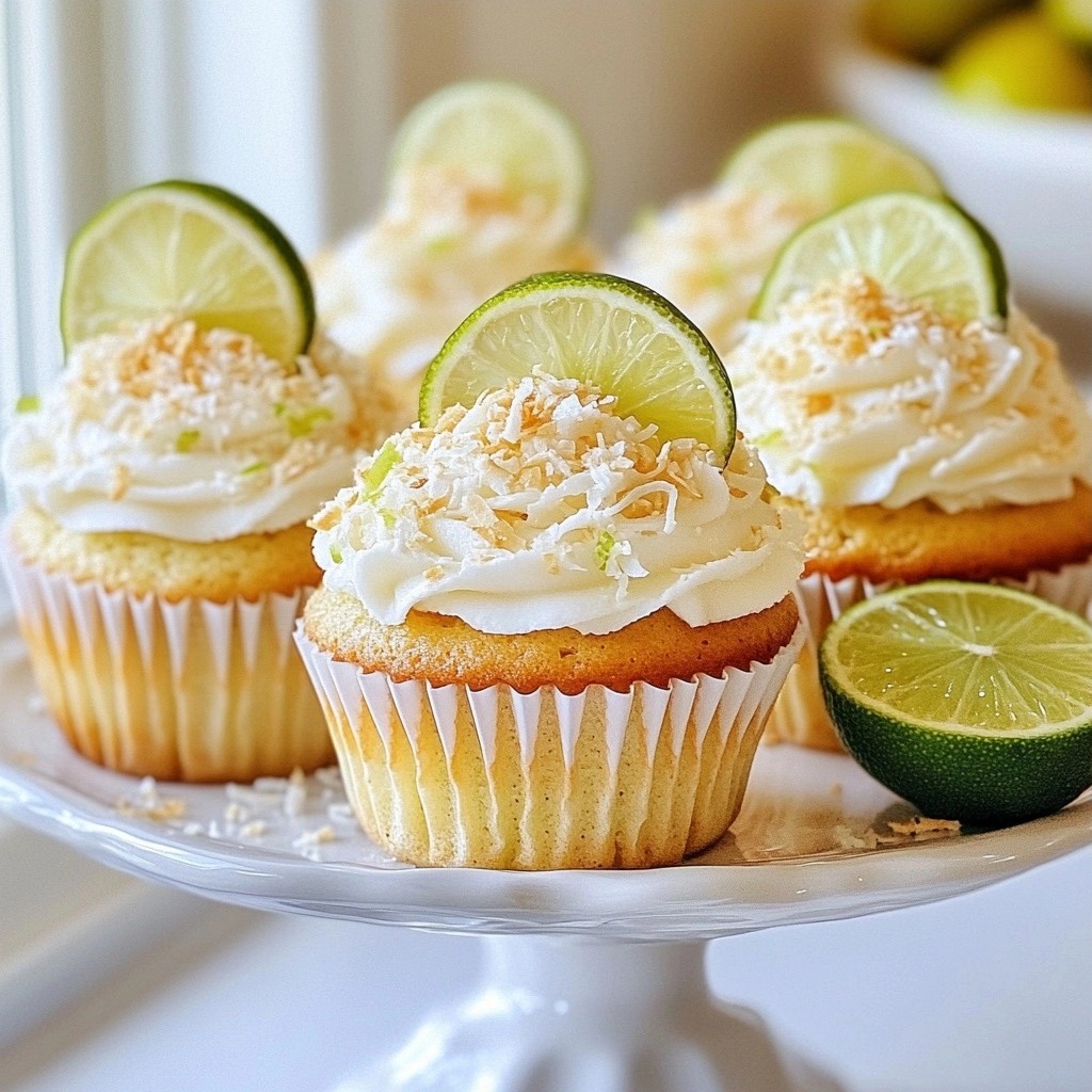 Fluffy Mexican Lime and Coconut Cupcakes Delight
