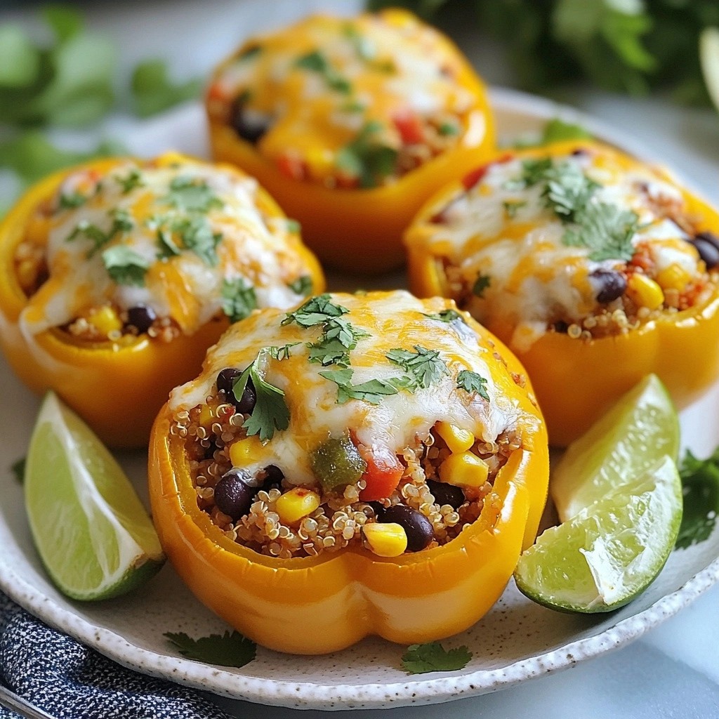 Zesty Tex-Mex Chicken Stuffed Bell Peppers Delight