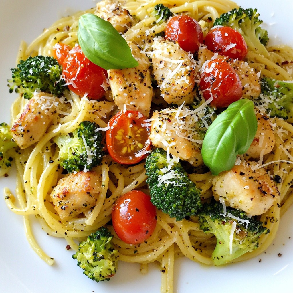 Broccoli Chicken Spaghetti Simple and Tasty Meal