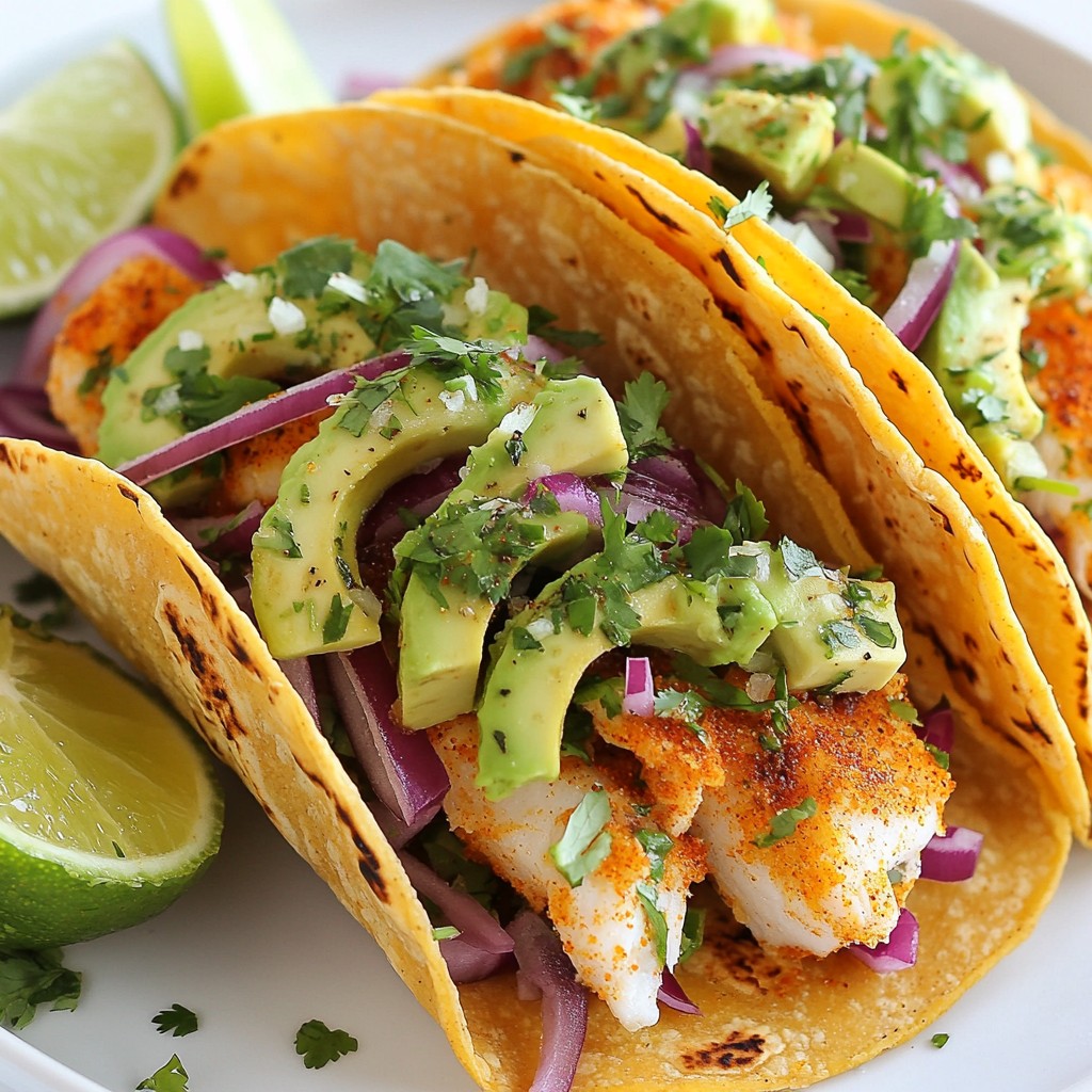 Zesty Tex-Mex Fish Tacos with Cabbage Slaw Delight