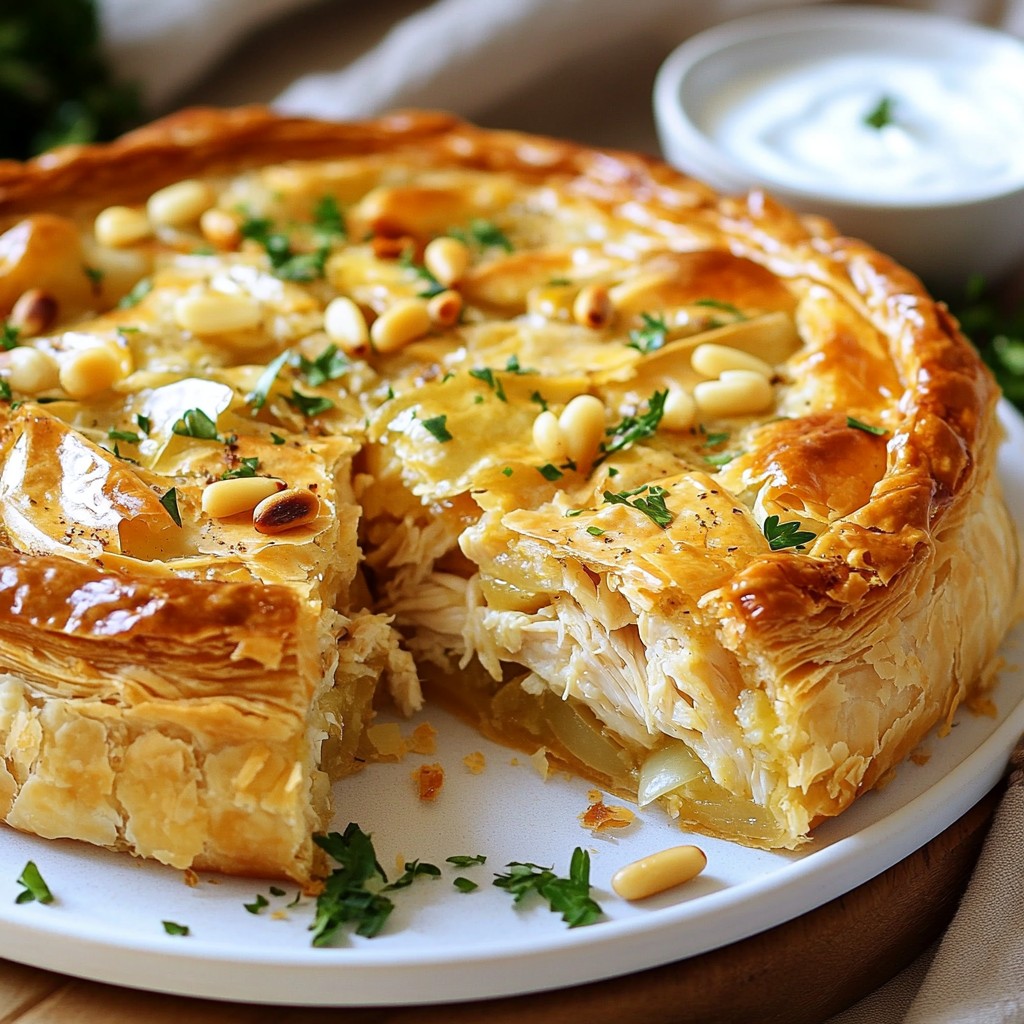 Golden Arabic Savory Pie Flavorful Delight Recipe
