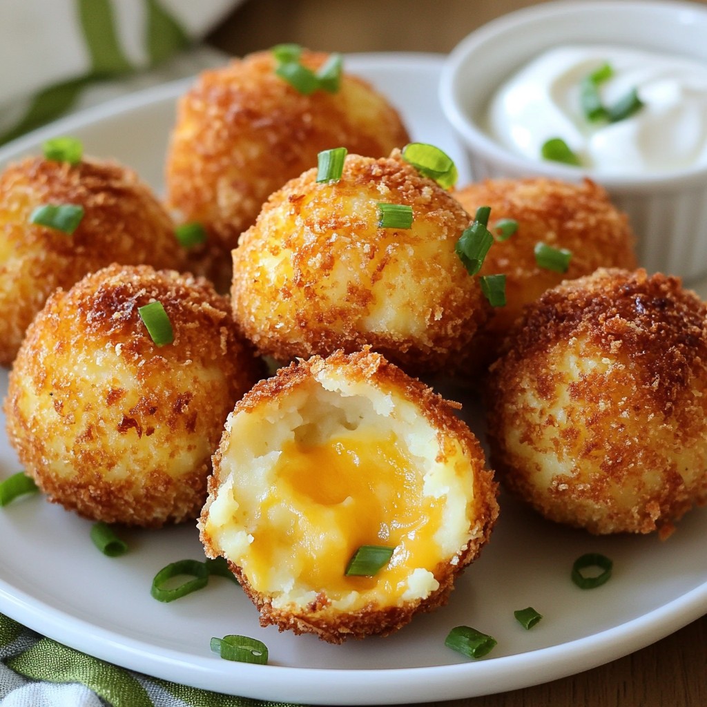 Fried Mashed Potato Balls Crispy and Flavorful Snack