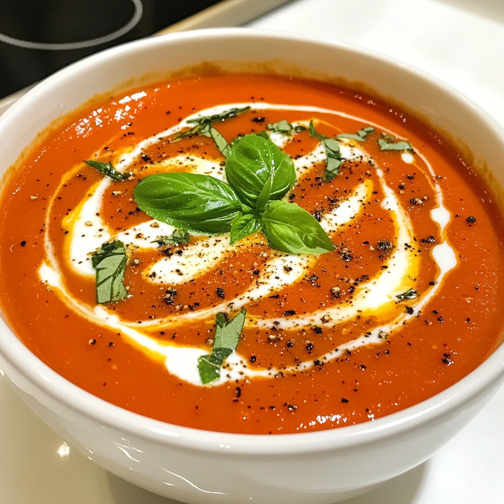 Quick Cozy Tomato Soup Simple and Delicious Recipe