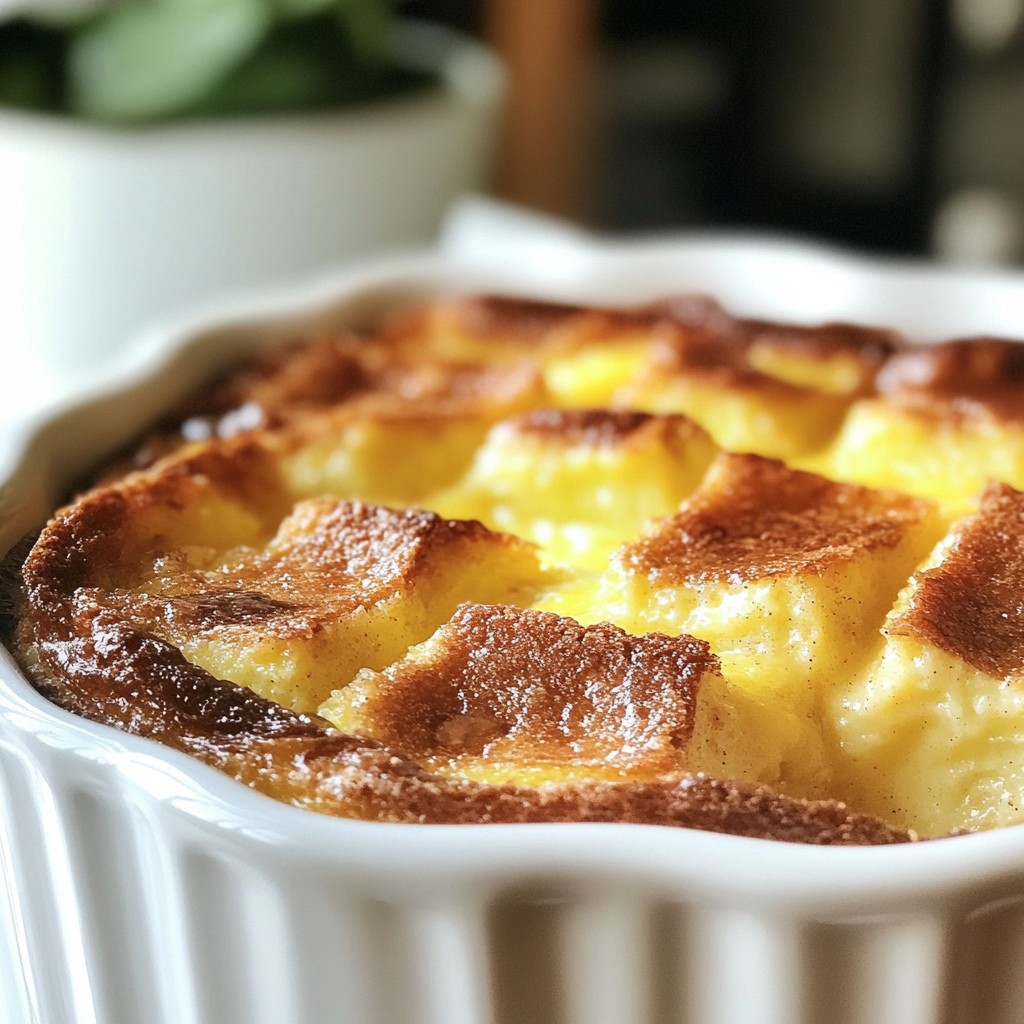 Bread Pudding with Vanilla Sauce Delightful Recipe